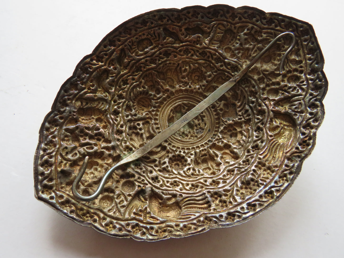 Antique 19thC Straits Chinese Peranakan Large Belt Buckle