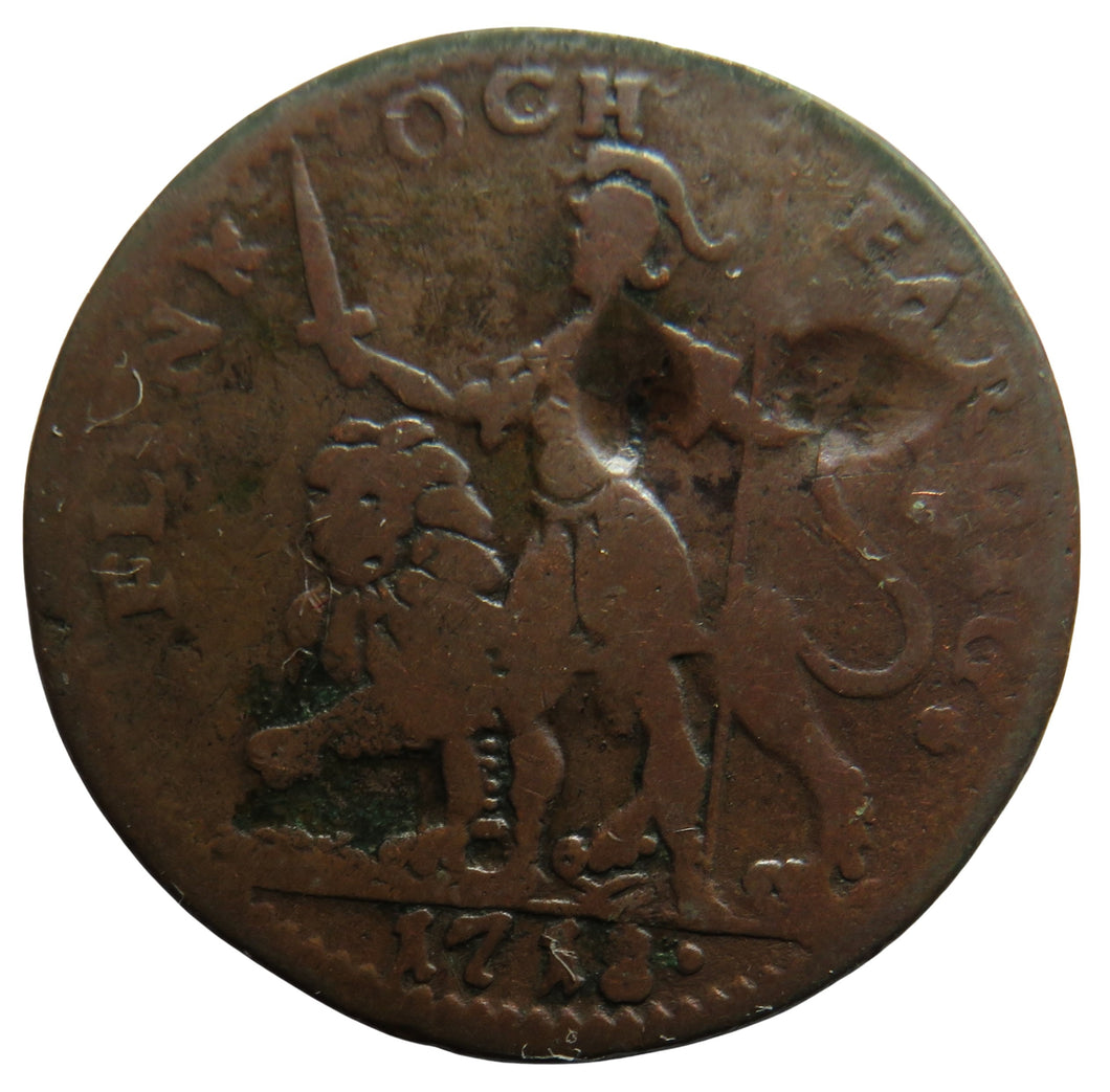 1718 Sweden One Daler Coin