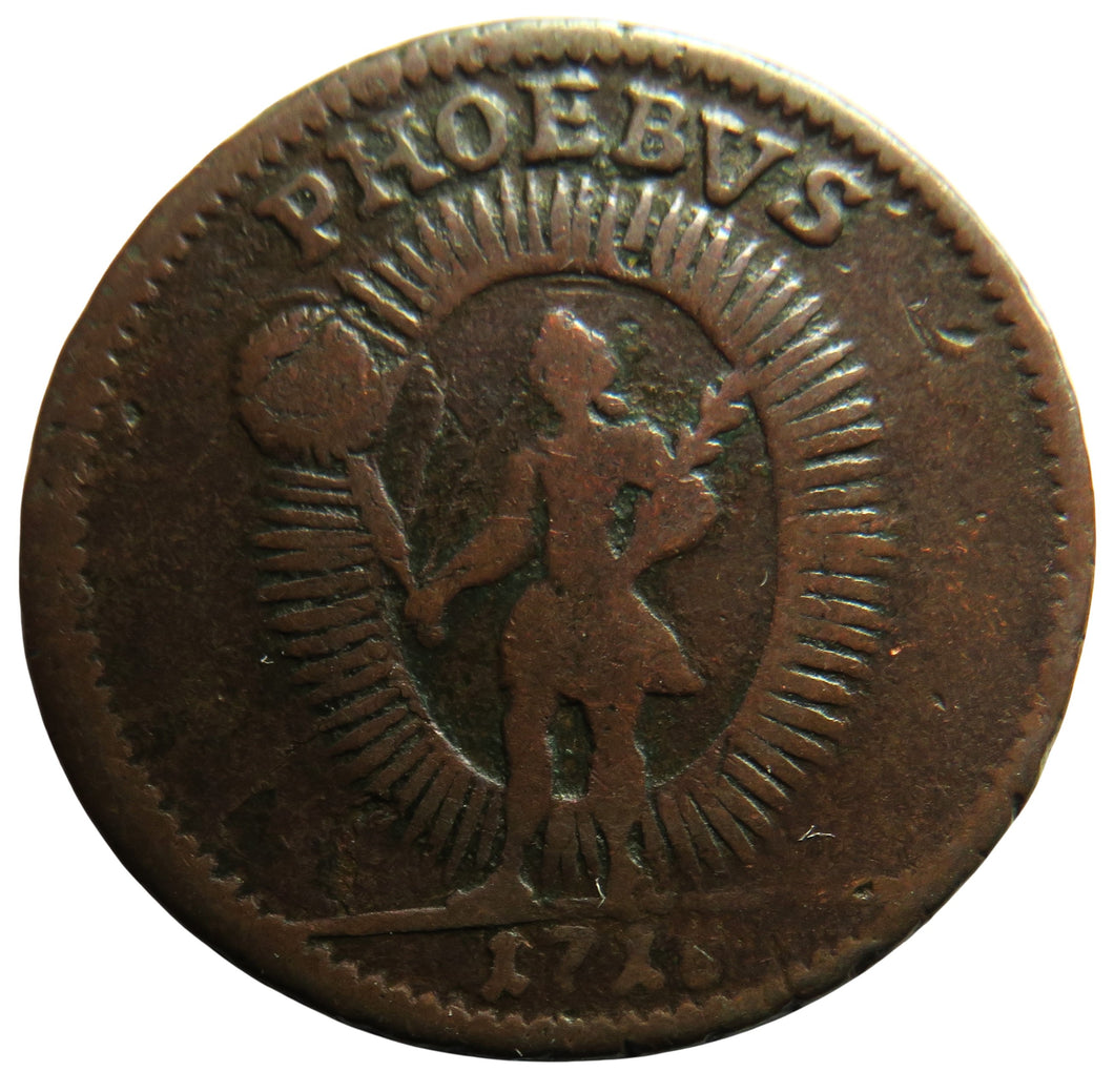 1718 Sweden One Daler Coin