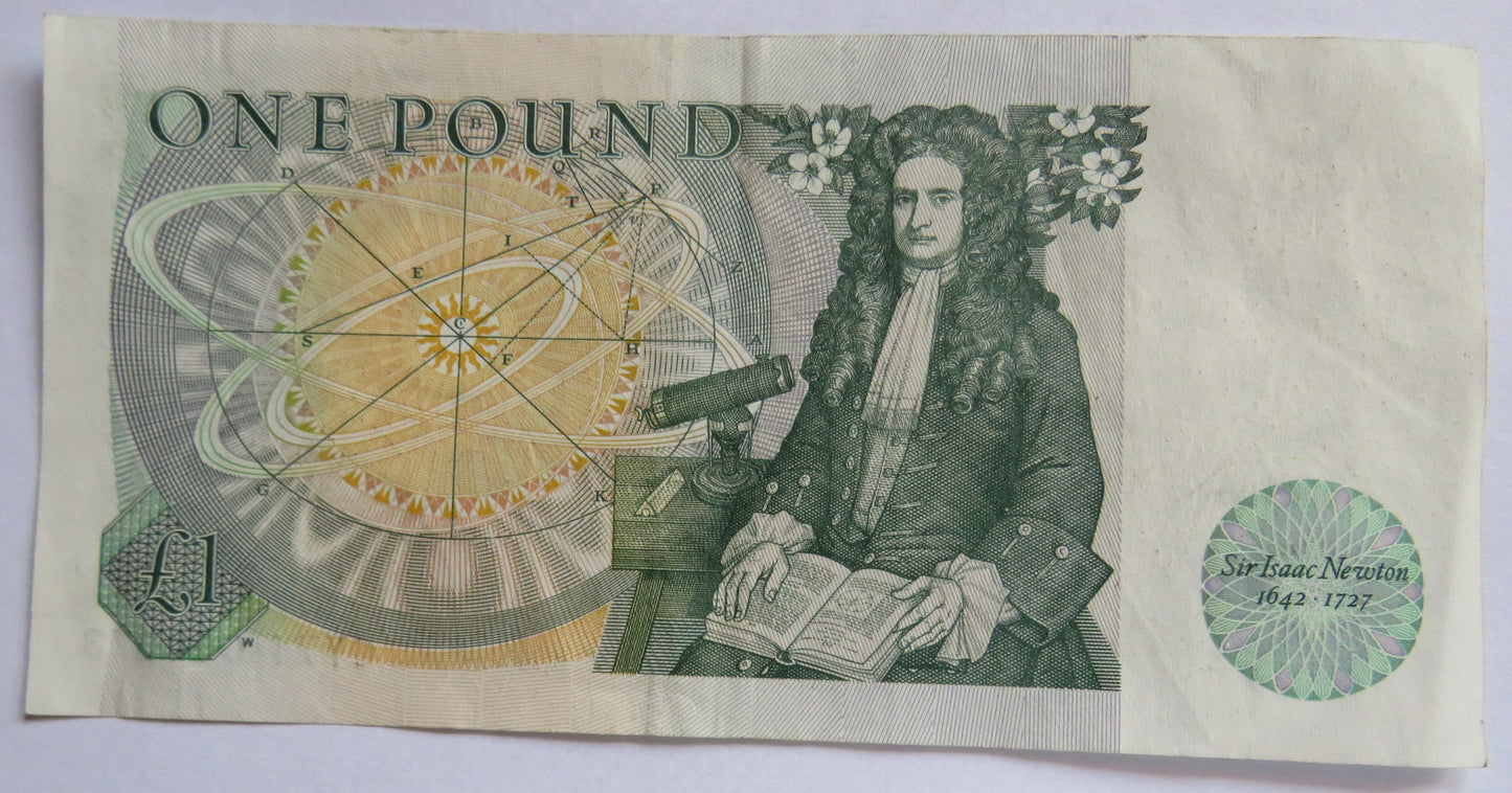 Bank of England £1 One Pound Banknote DH.F. Somerset CY71