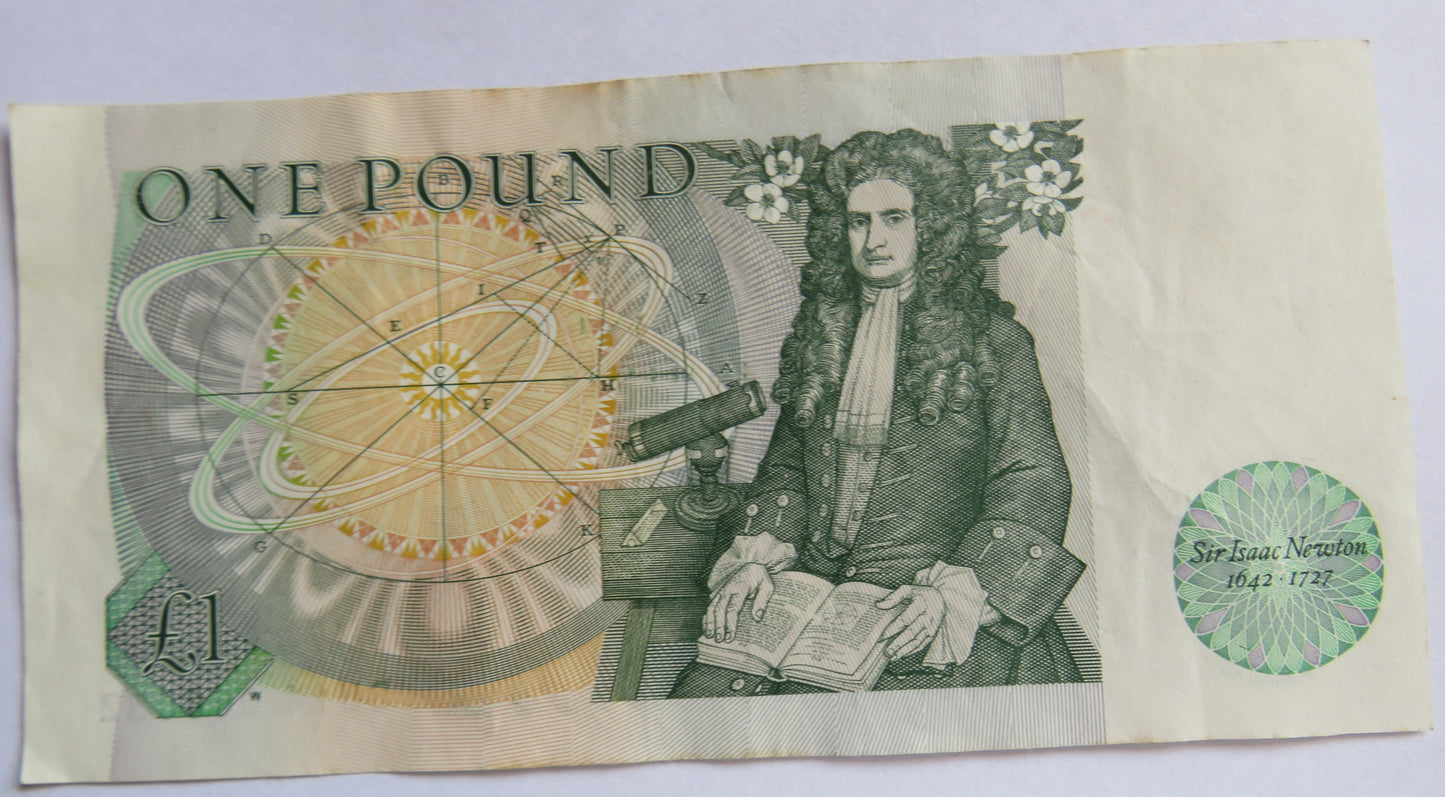 Bank of England £1 One Pound Banknote DH.F. Somerset