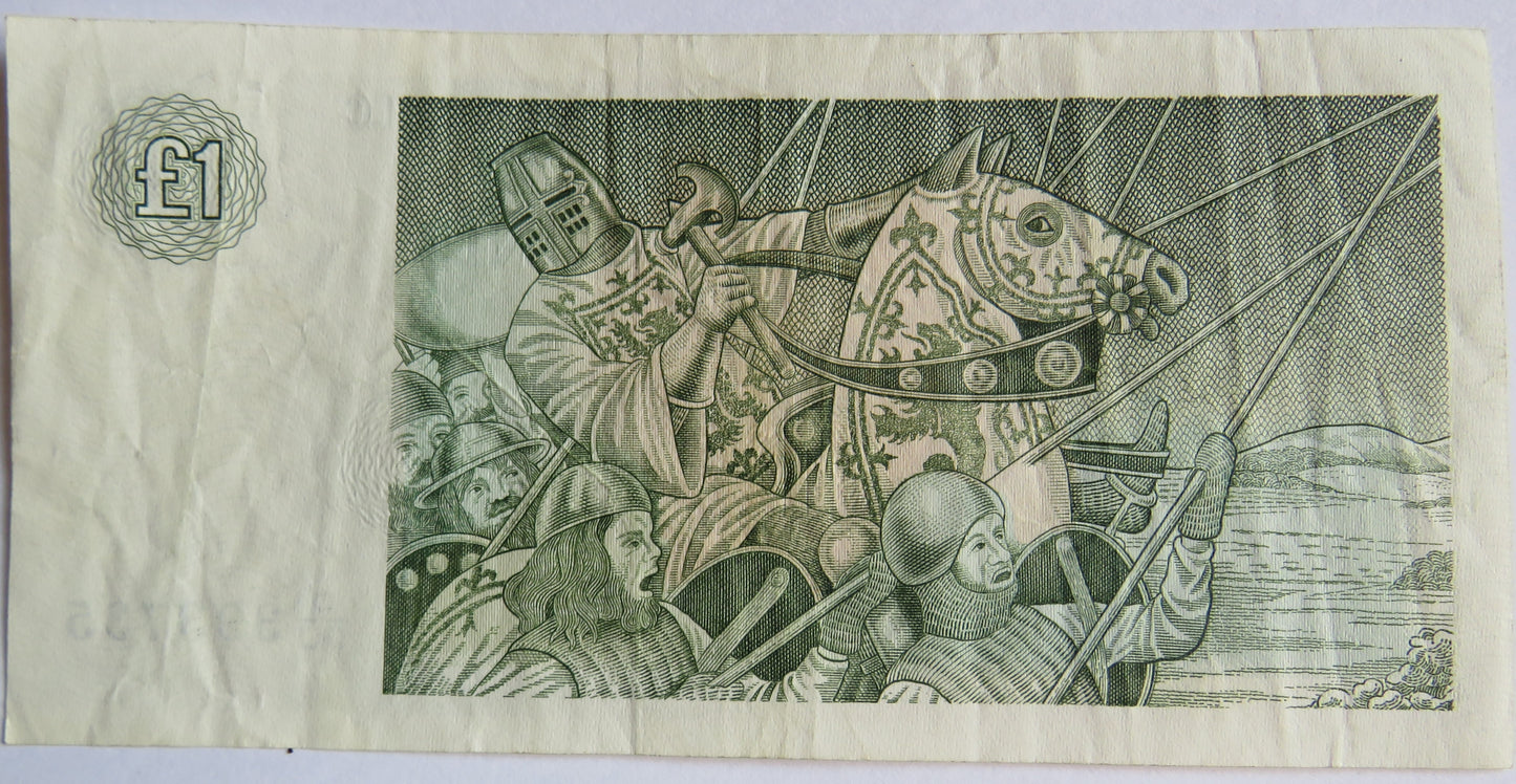 1988 Clydesdale Bank PLC £1 One Pound Banknote