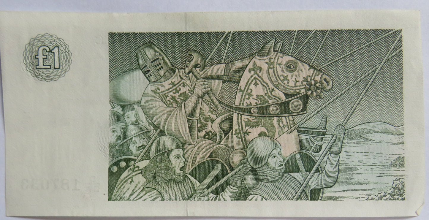 1988 Clydesdale Bank PLC £1 One Pound Banknote