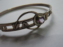 Load image into Gallery viewer, Ladies Sterling Silver Bangle In The Style of Charles Rennie Mackintosh
