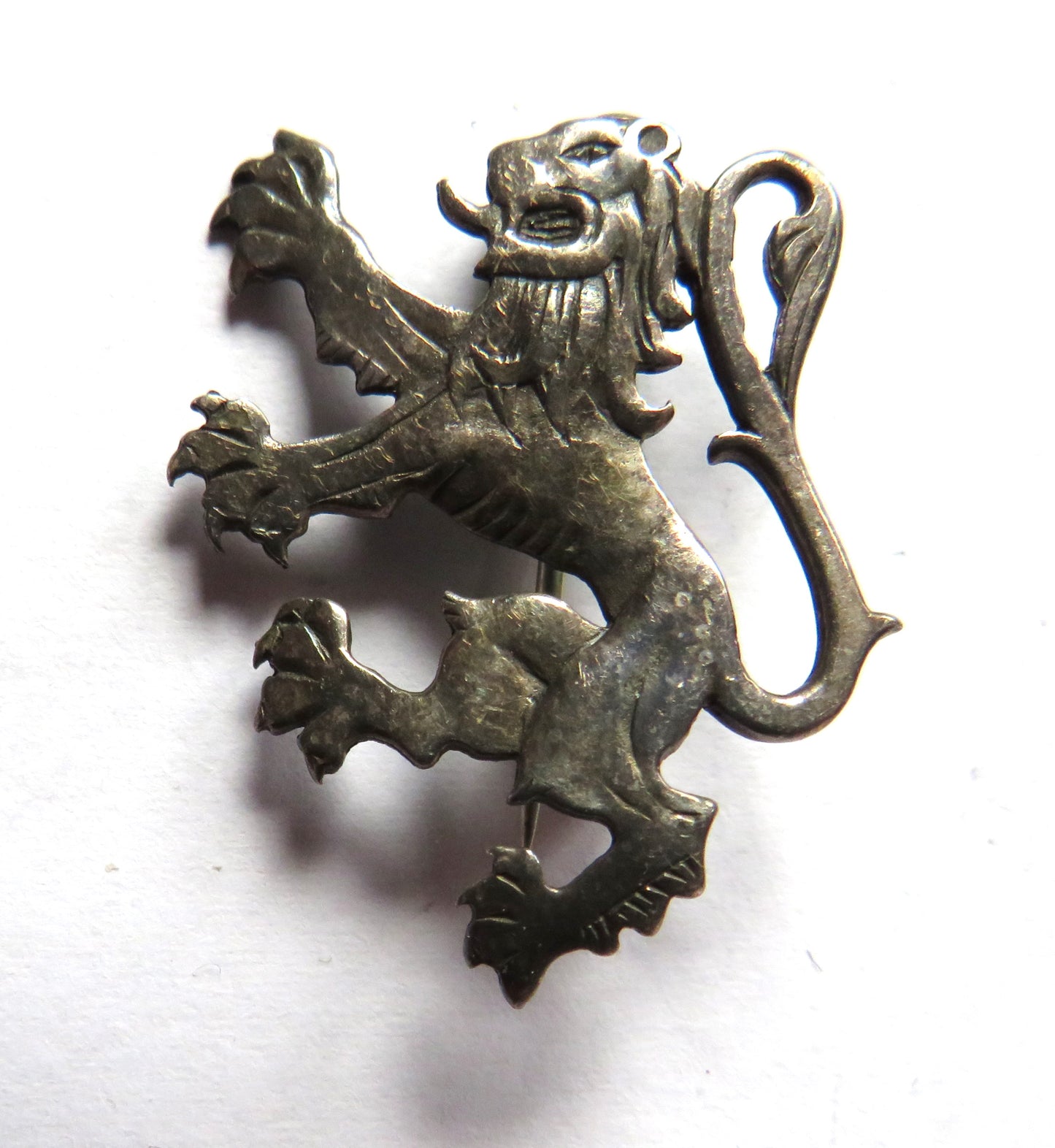 Sterling Silver Scottish Lion Rampant Brooch