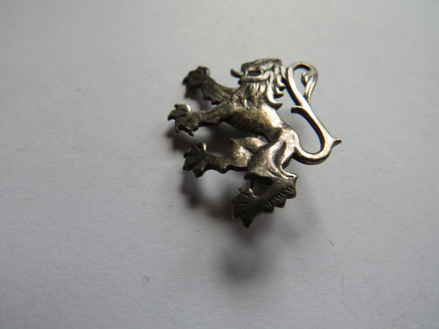 Sterling Silver Scottish Lion Rampant Brooch