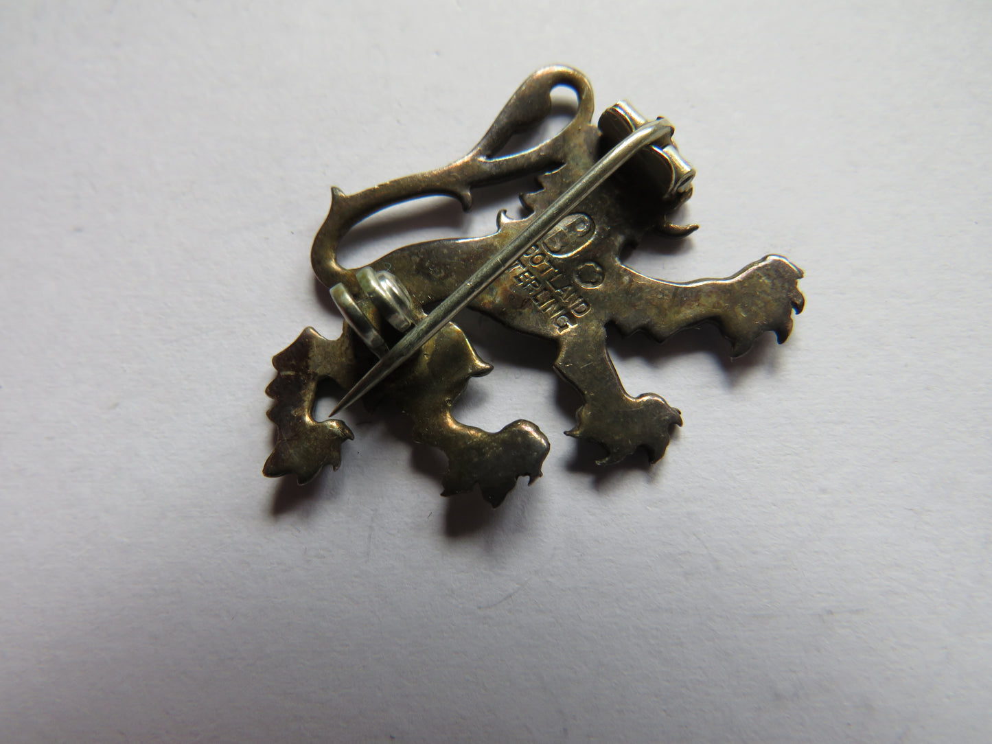 Sterling Silver Scottish Lion Rampant Brooch