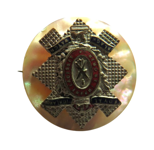 Vintage Royal Highlanders Black Watch Sweetheart Brooch