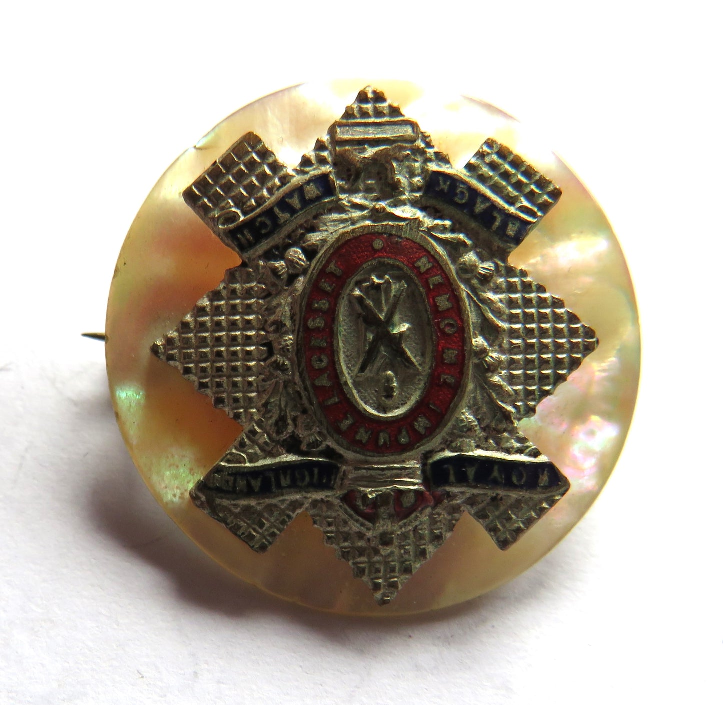Vintage Royal Highlanders Black Watch Sweetheart Brooch