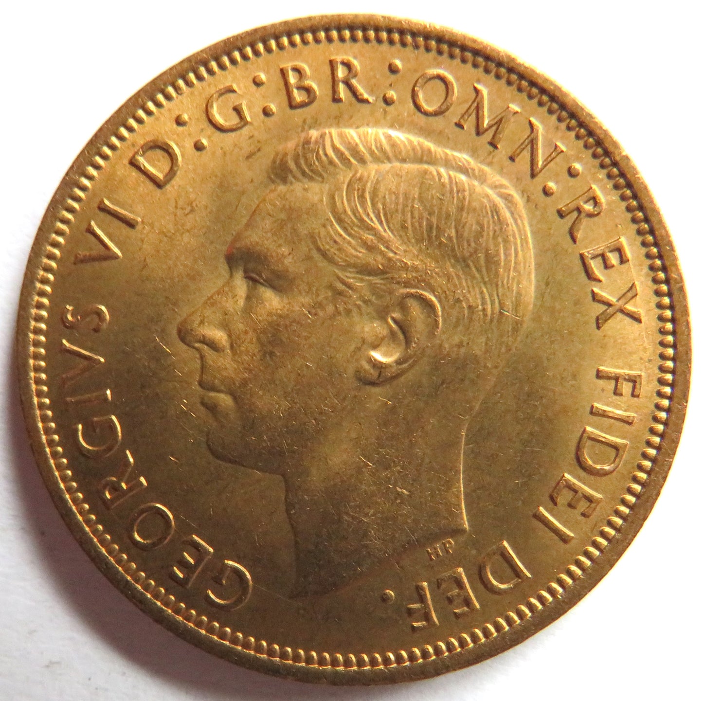 1949 King George VI One Penny Coin Unc - Great Britain