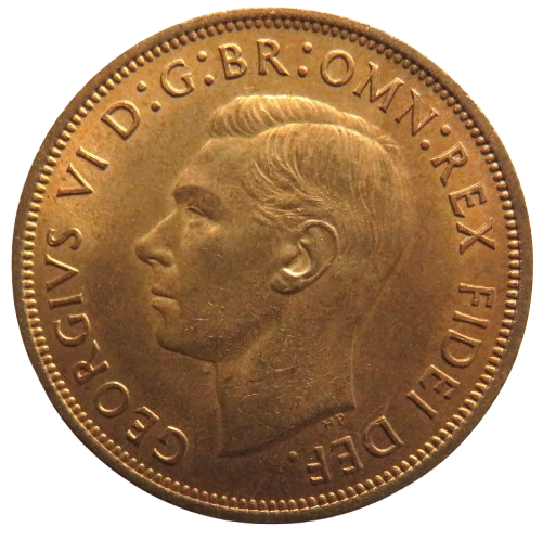 1949 King George VI One Penny Coin Unc - Great Britain