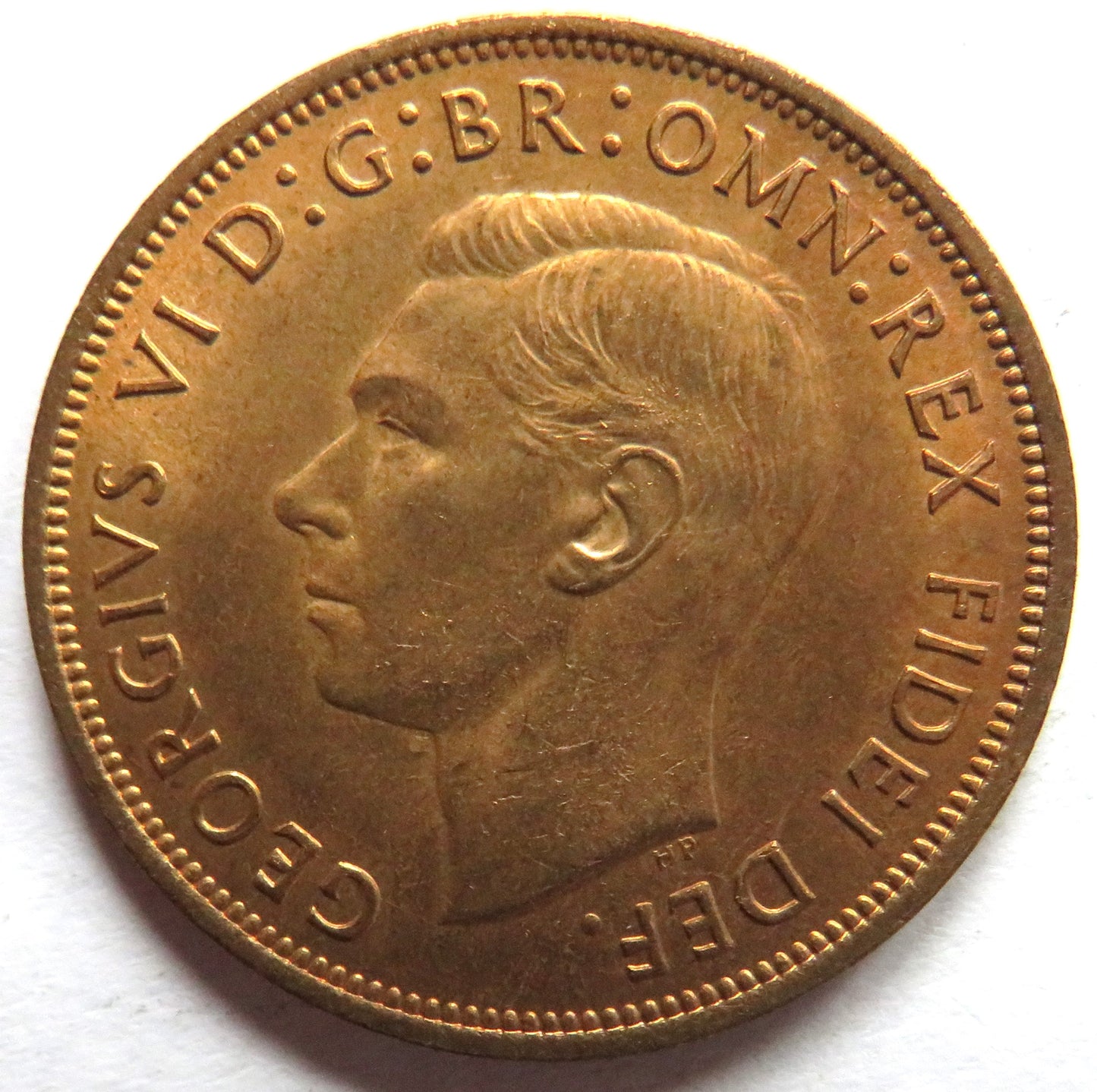 1949 King George VI One Penny Coin Unc - Great Britain
