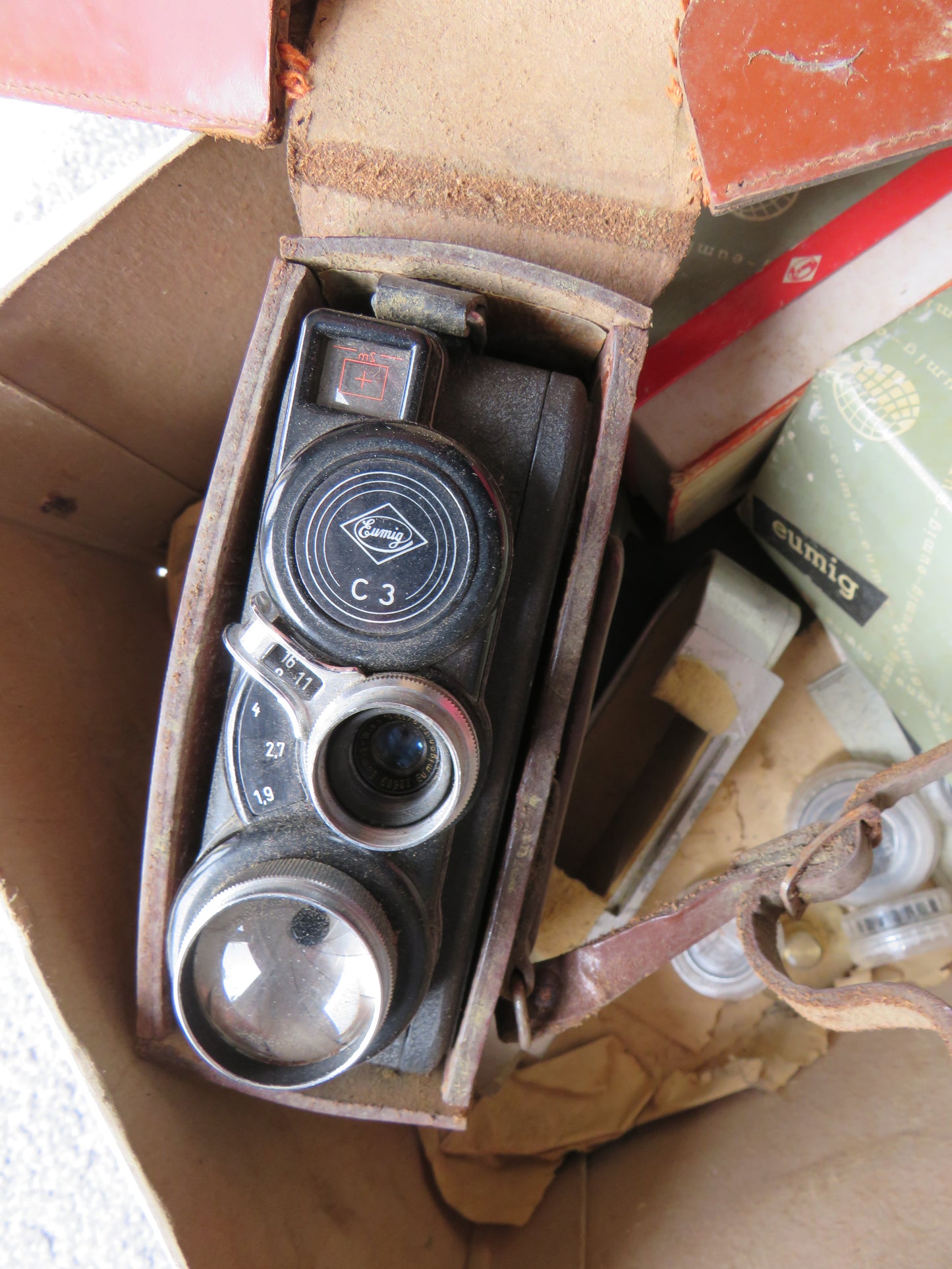 Eumig C3 Vintage Camera In Selfridges Box With Accessories