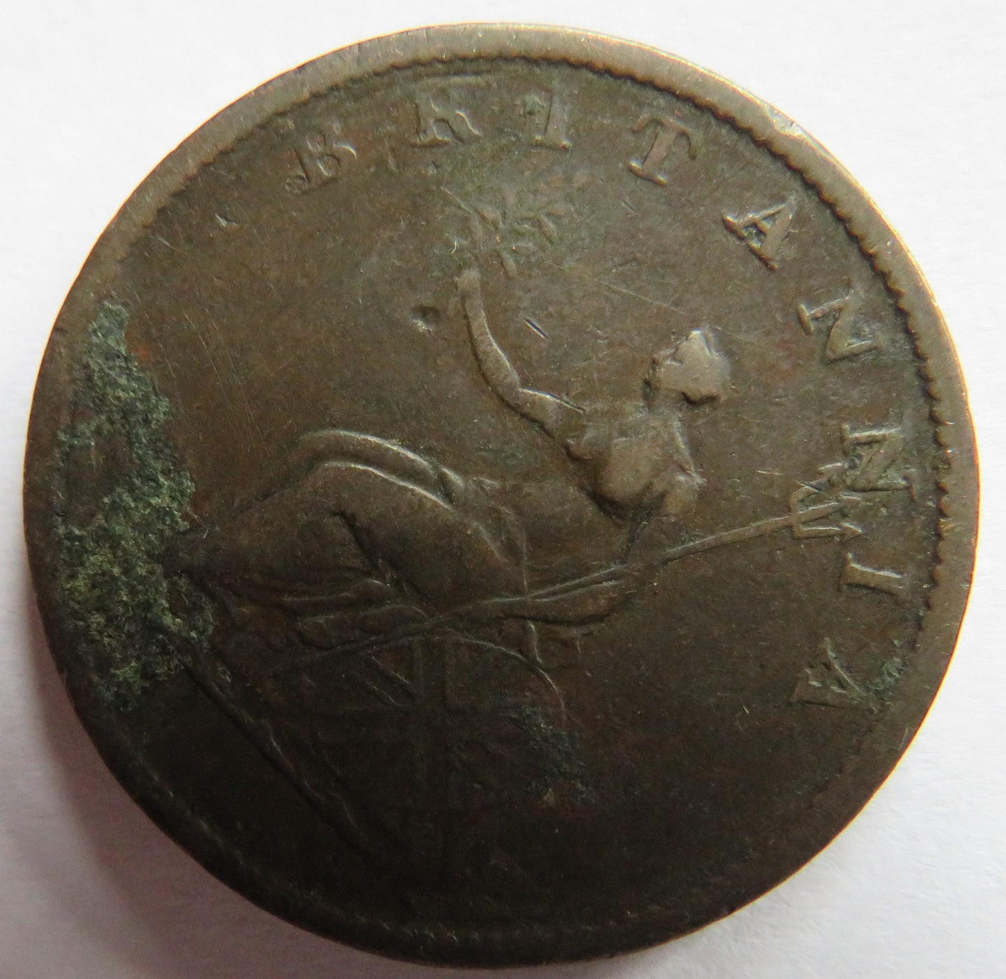 1807 King George III Halfpenny Coin - Great Britain
