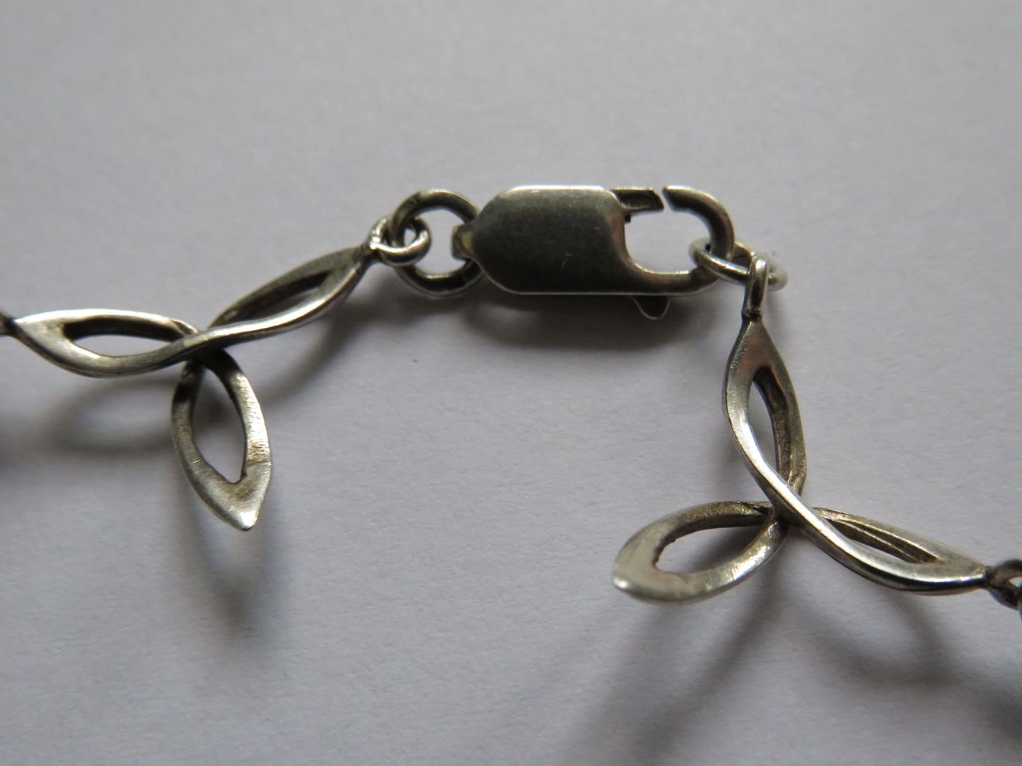Sterling Silver Ladies Necklace In Unusual Design