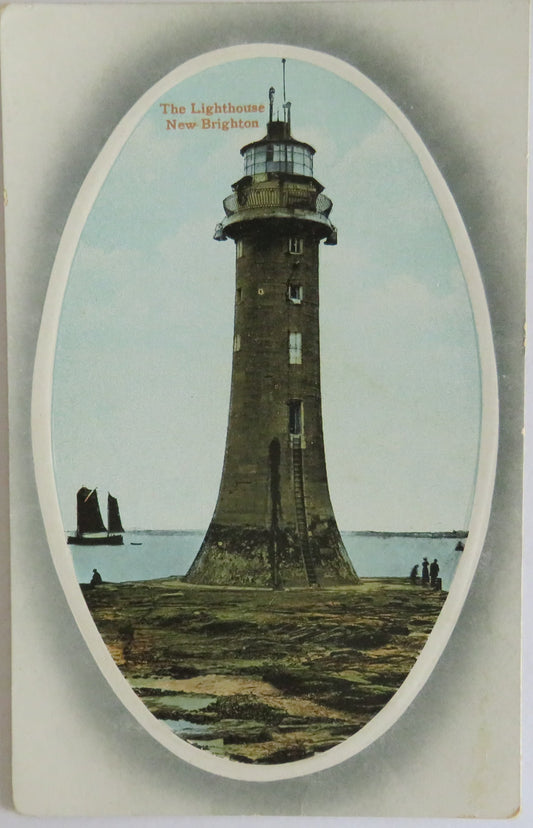 Vintage Postcard of The Lighthouse New Brighton