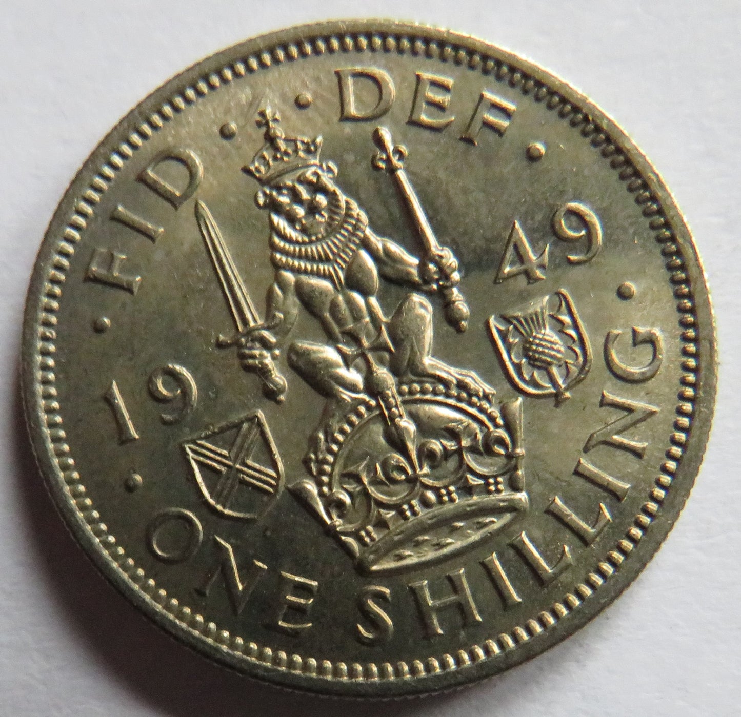 1949 King George VI (Scottish) Shilling Coin In High Grade - Great Britain