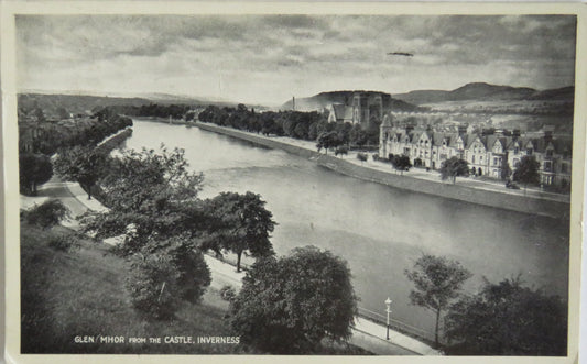 Vintage Postcard of Glen Mhor From The Castle, Inverness 1951