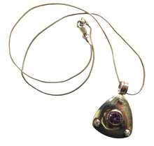 Load image into Gallery viewer, Vintage Arts &amp; Crafts Style Pendant With Sterling Silver Necklace
