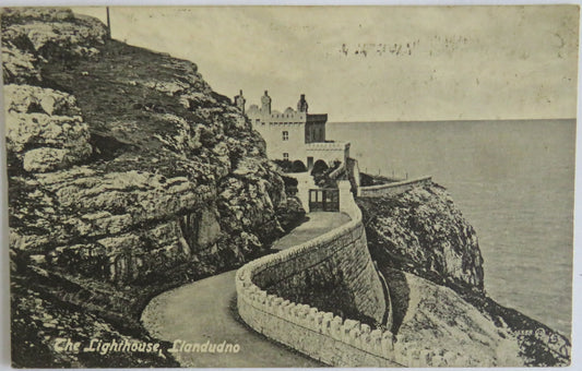 Vintage Postcard of The Lighthouse, Llandudno