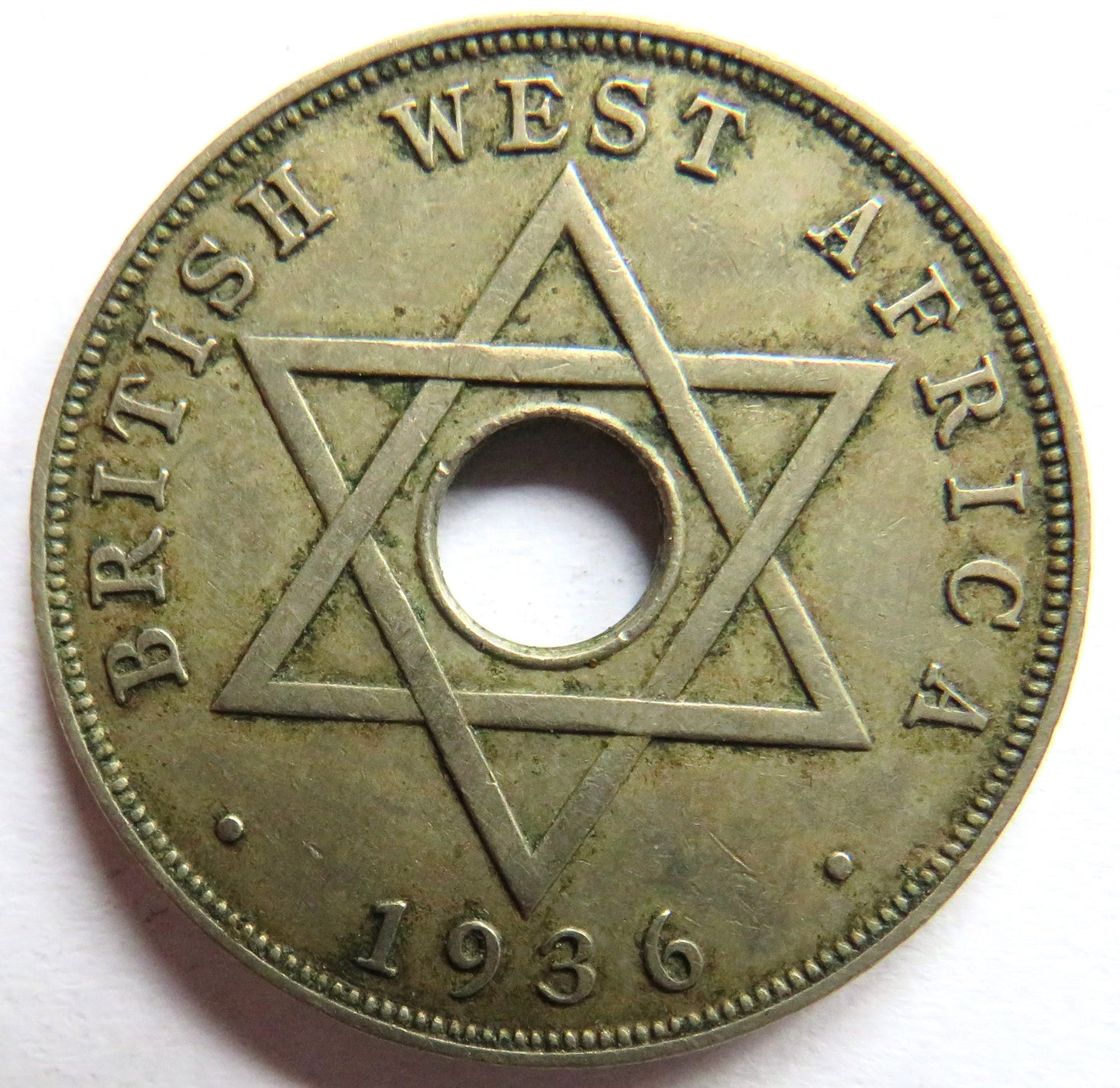1936 British West Africa Edward VIII One Penny Coin
