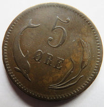 Load image into Gallery viewer, 1874 Denmark 5 Ore Coin
