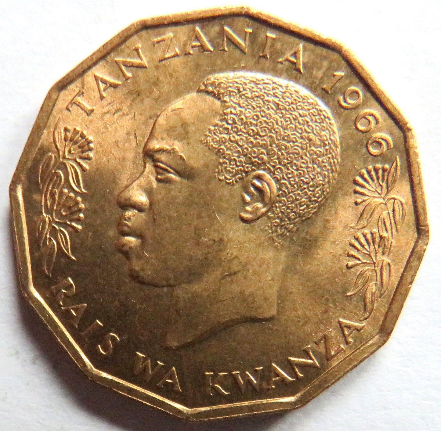 1966 Tanzania 5 Senti Coin Unc