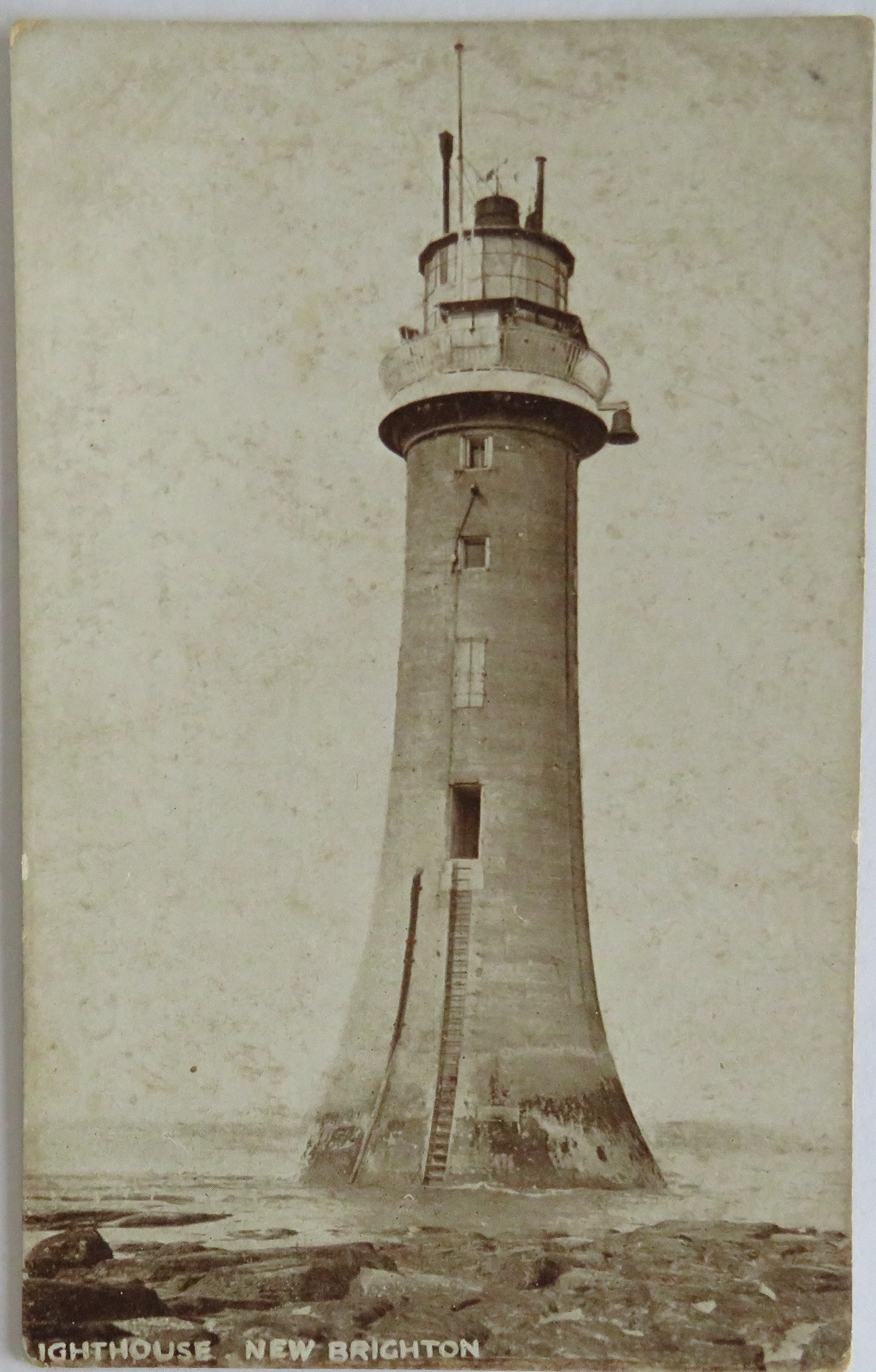 Vintage Postcard of Lighthouse New Brighton