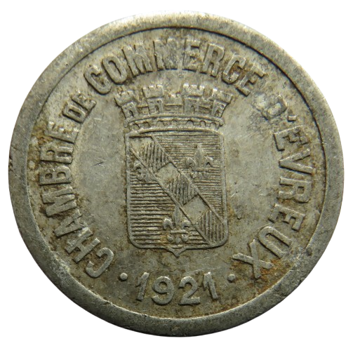 1921 Chambre De Commerce Evreux French Token