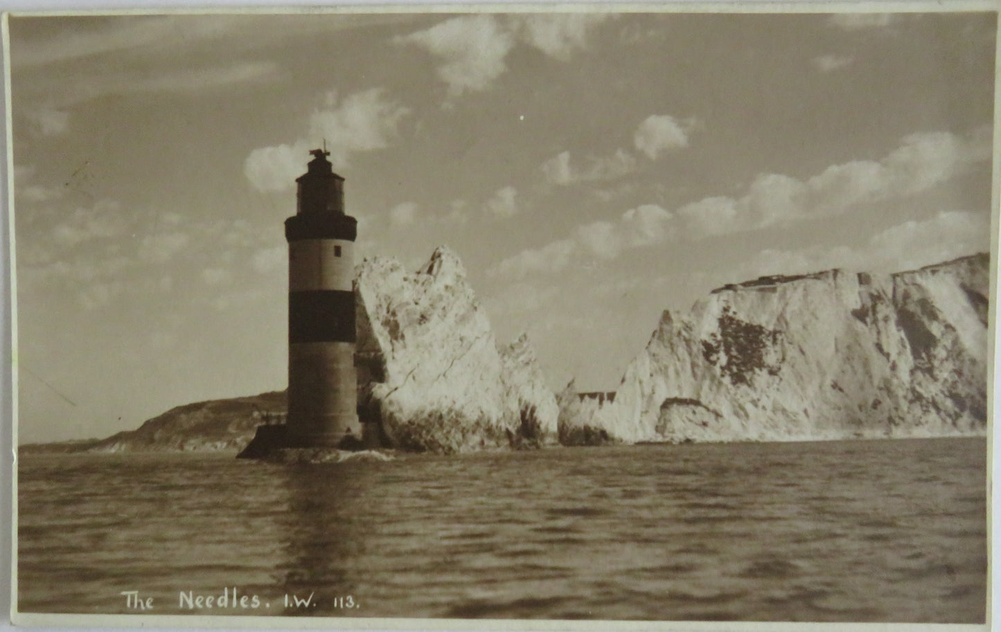 Vintage Postcard of The Needles Isle of Wight