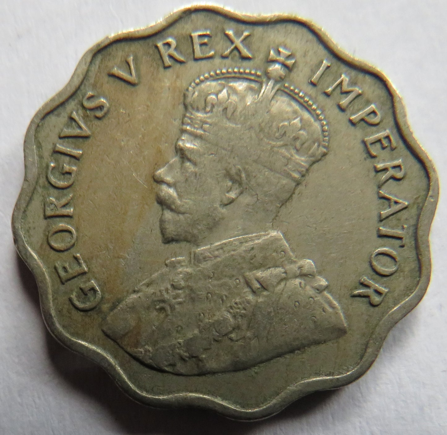 1934 King George V Cyprus One Piastre Coin