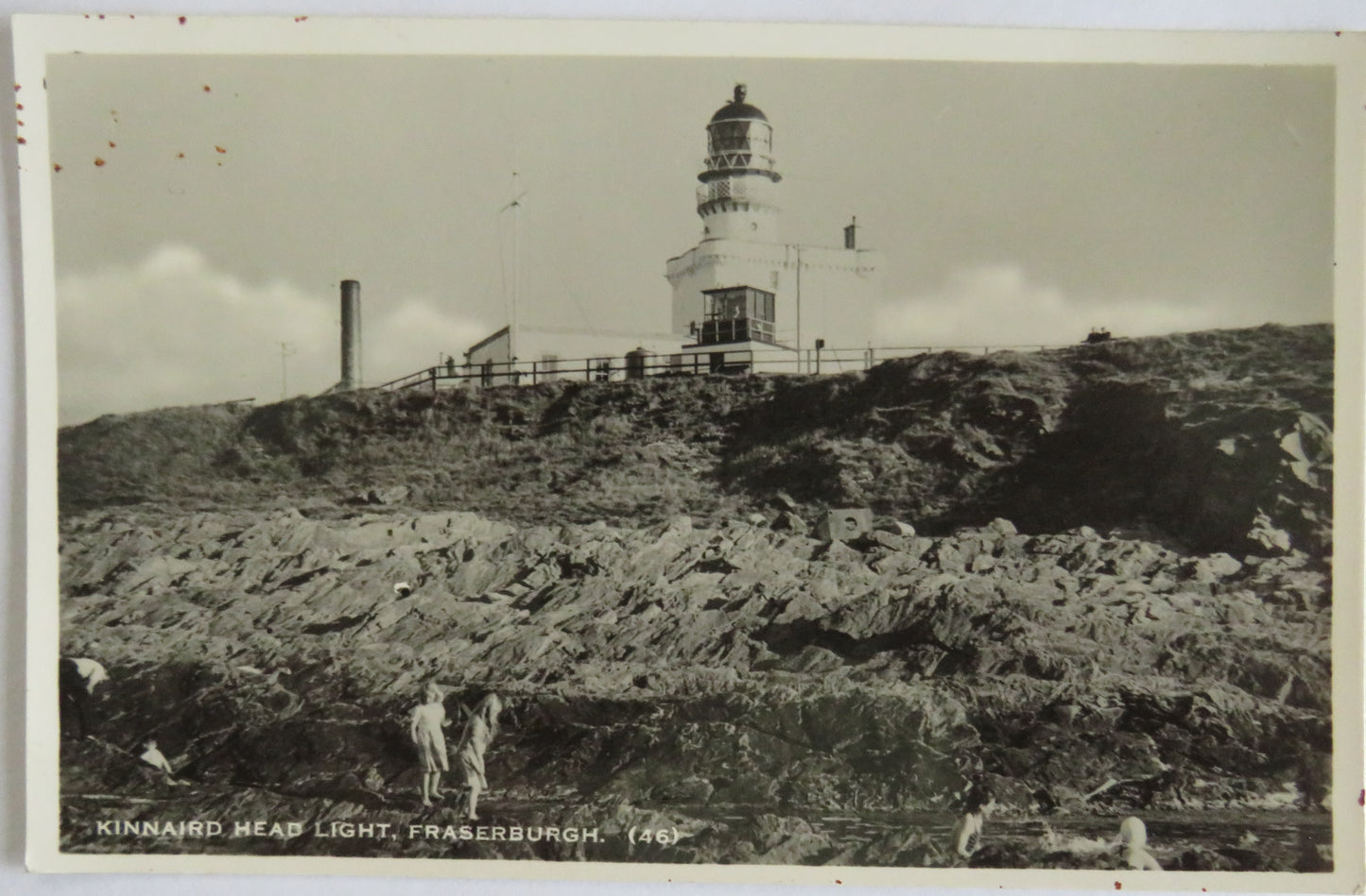 Vintage Postcard of Kinnaird Head Light Fraserburgh