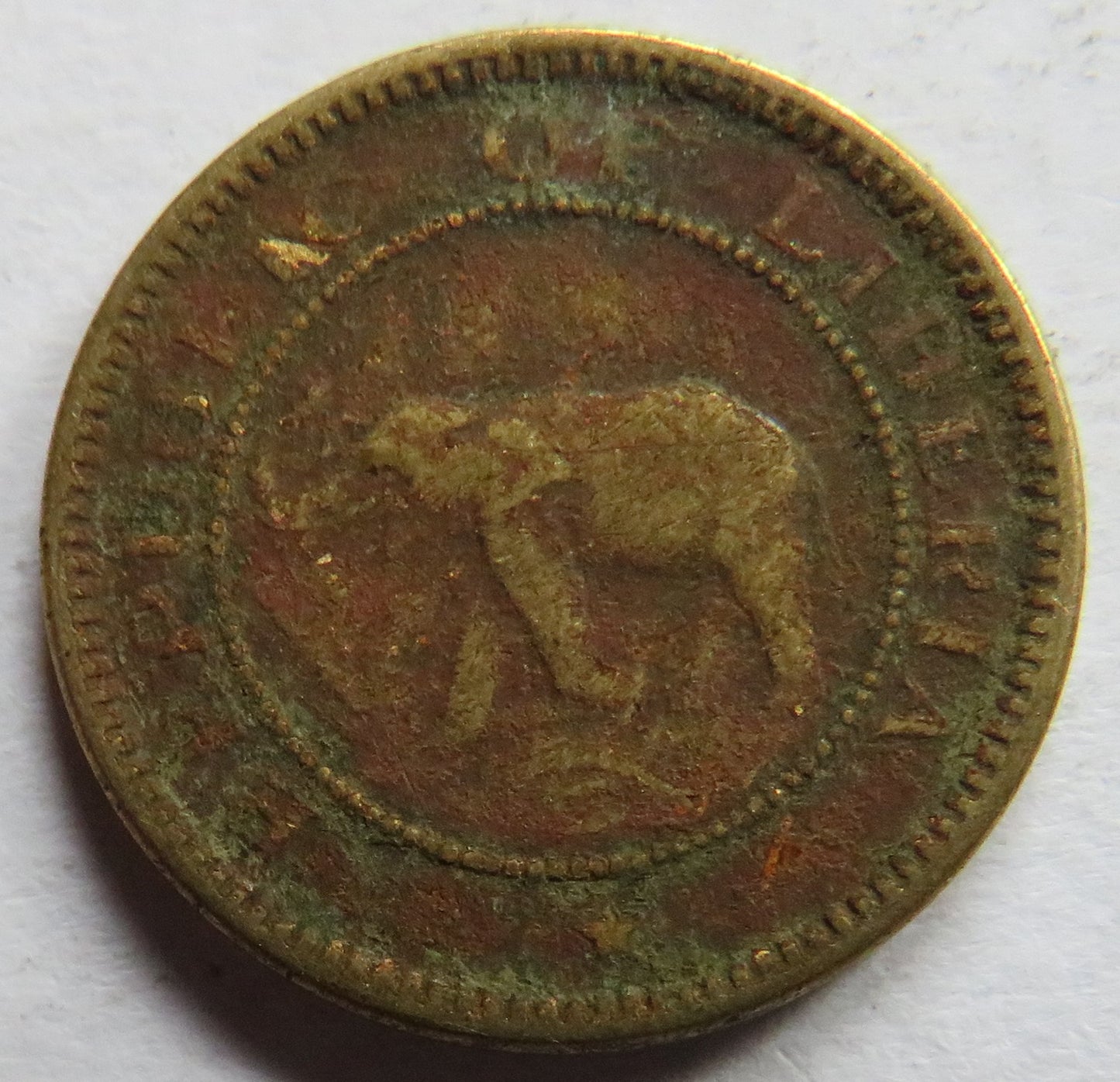 1937 Liberia Half Cent Coin