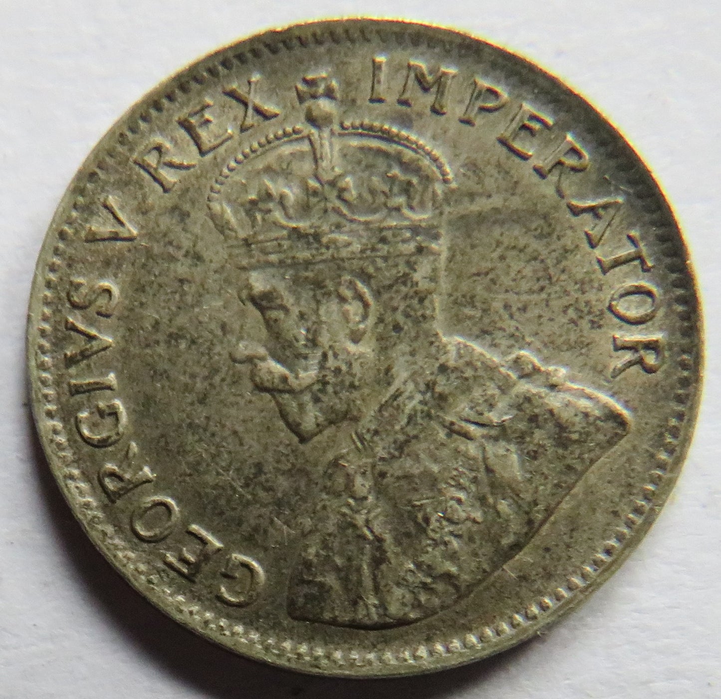 1924 King George V South Africa Silver Threepence Coin