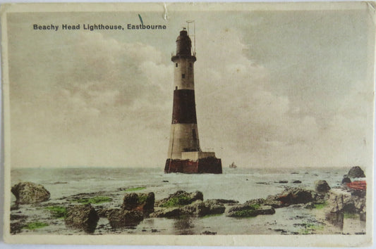 Vintage Postcard of Beachy Head Lighthouse, Eastbourne 1931