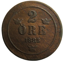 Load image into Gallery viewer, 1883 Sweden 2 Ore Coin In Better Grade
