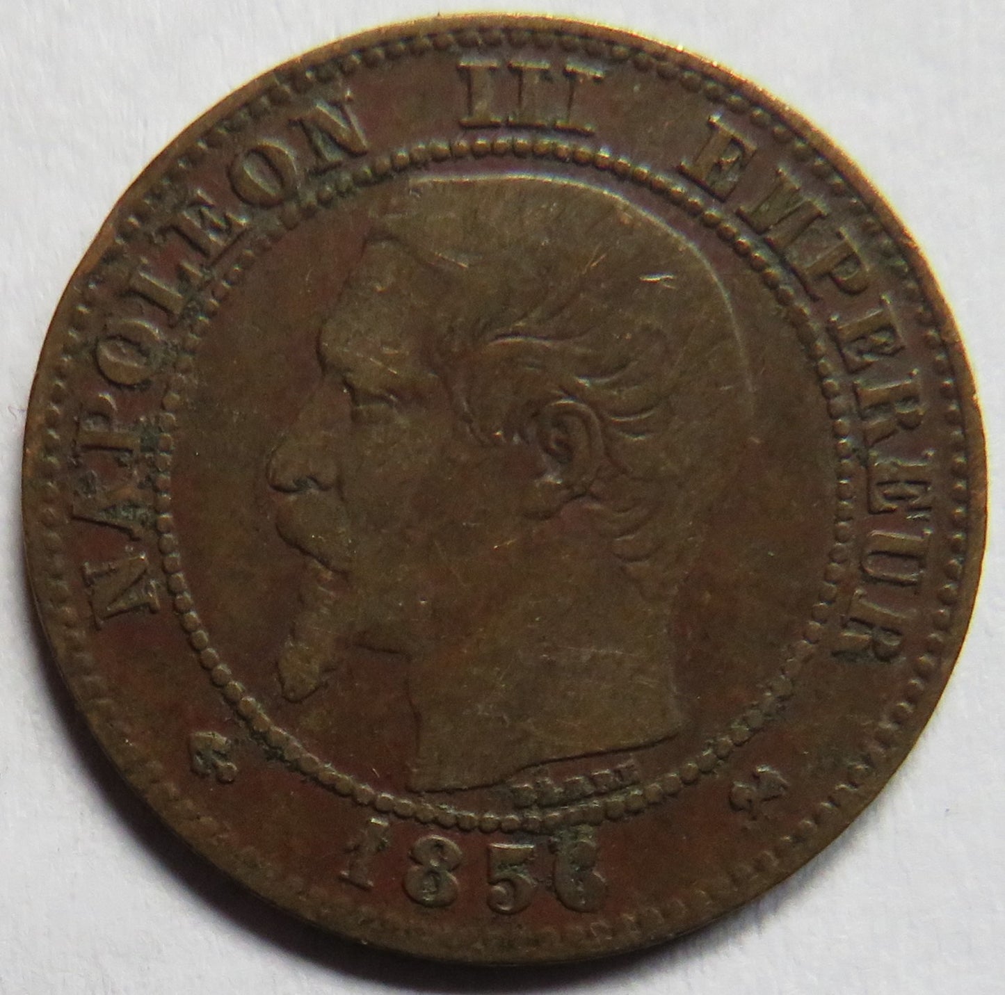 1856-B France 2 Centimes Coin