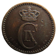 Load image into Gallery viewer, 1889 Denmark One Ore Coin
