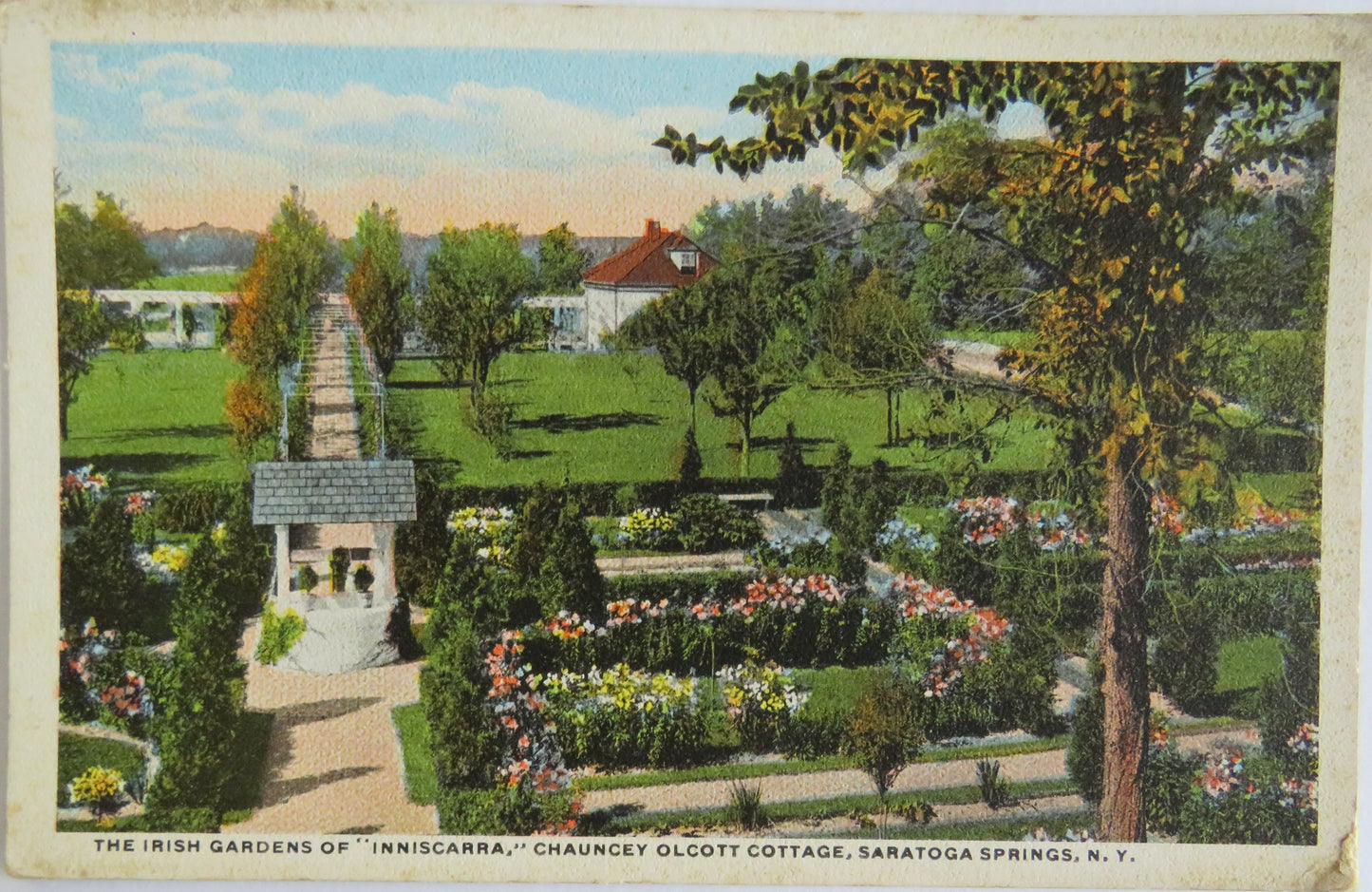Vintage Postcard of Chauncey Olcott Cottage, Saratoga Springs N.Y