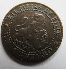 Load image into Gallery viewer, 1870 Spain One Centimo Coin
