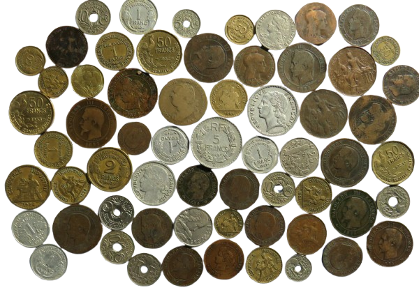 A Good Collection of Old Coins From France