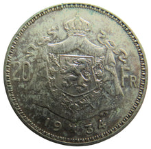 Load image into Gallery viewer, 1934 Belgium Silver 20 Francs Coin
