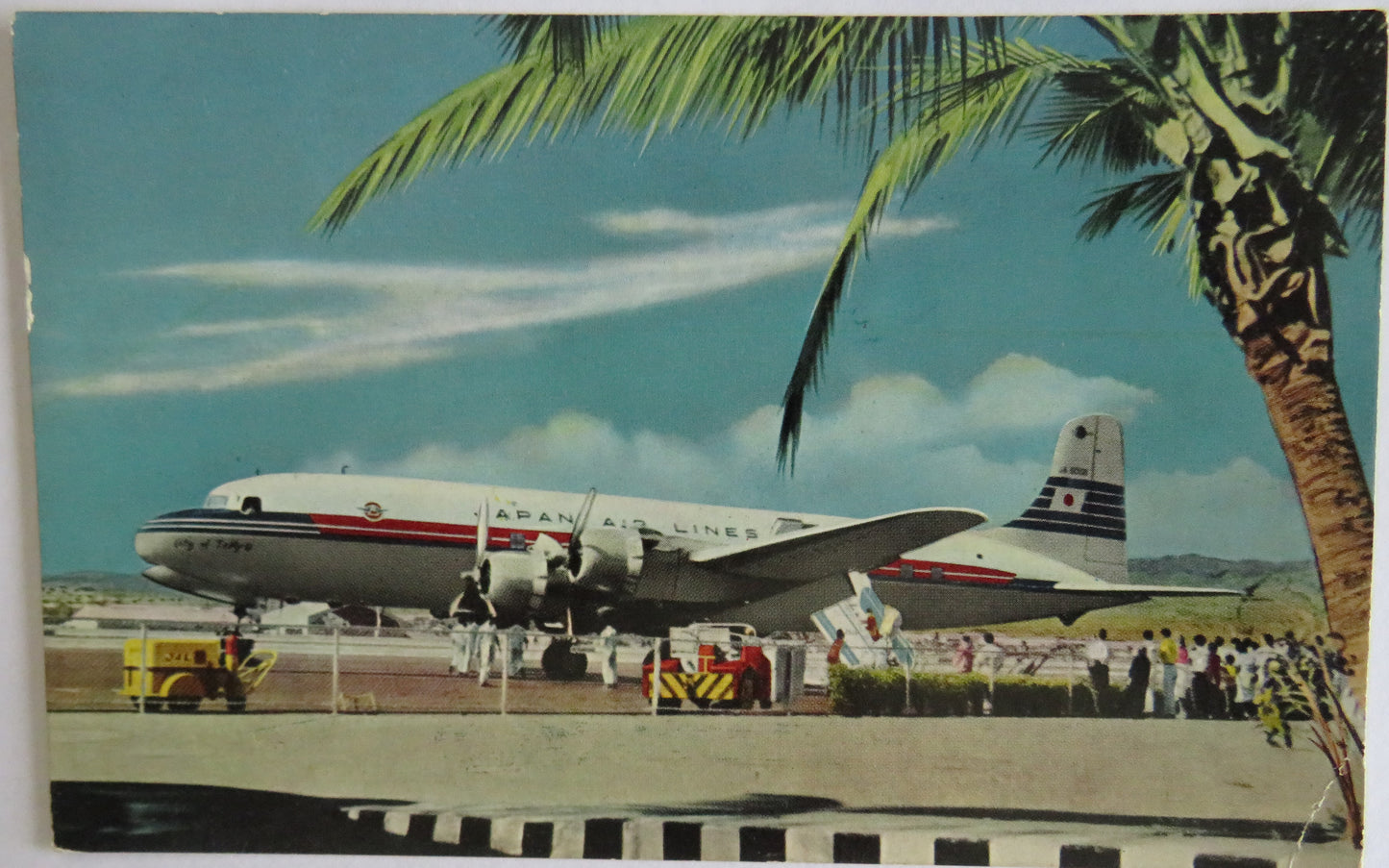 Vintage Aircraft Postcard of Japan Air Lines