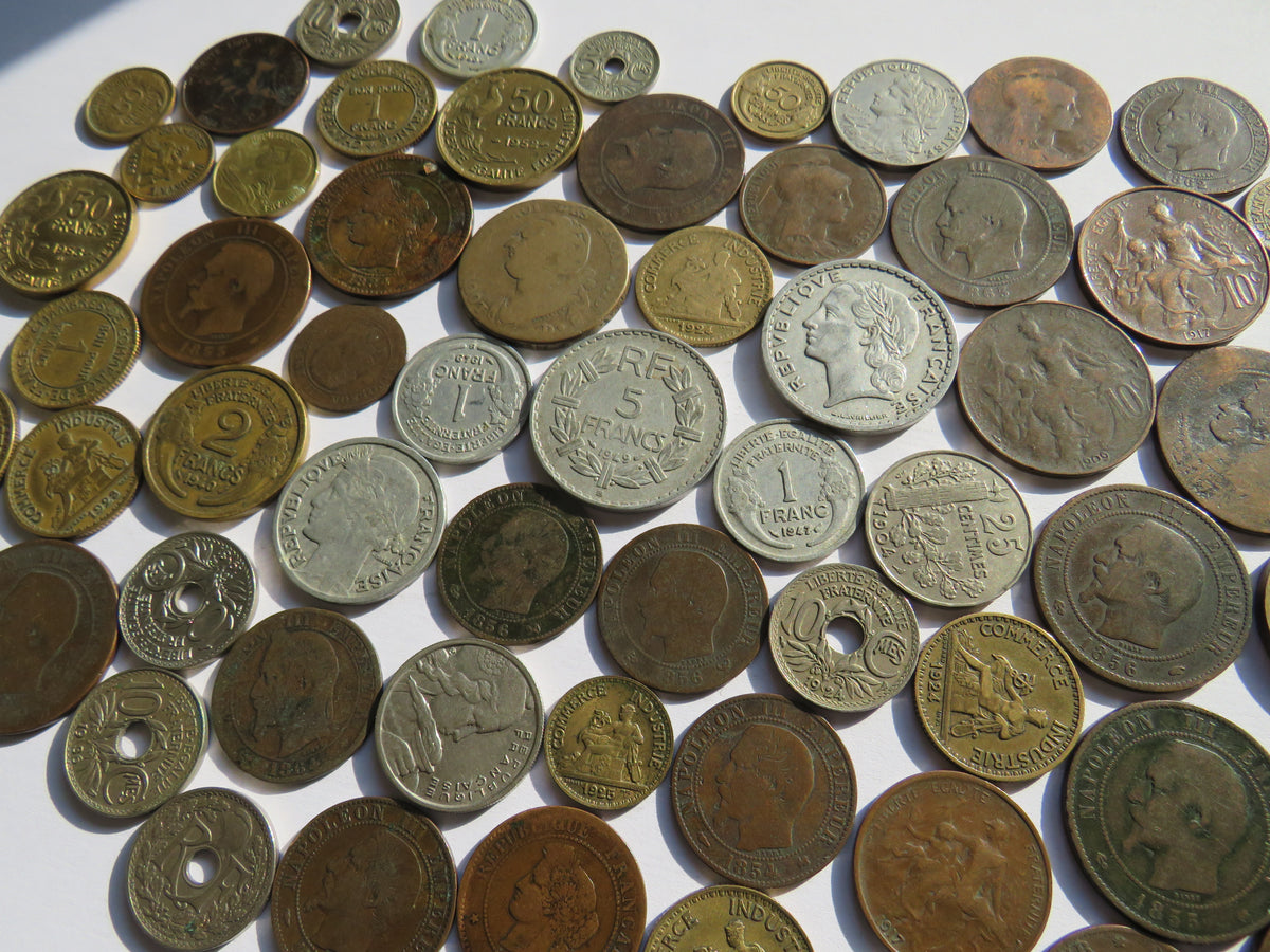 A Good Collection of Old Coins From France
