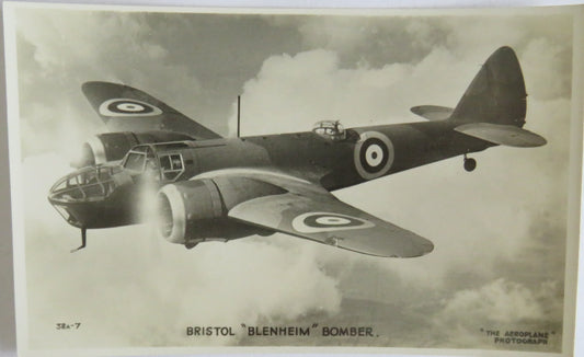 Vintage Aircraft Postcard of Bristol "Blenheim" Bomber