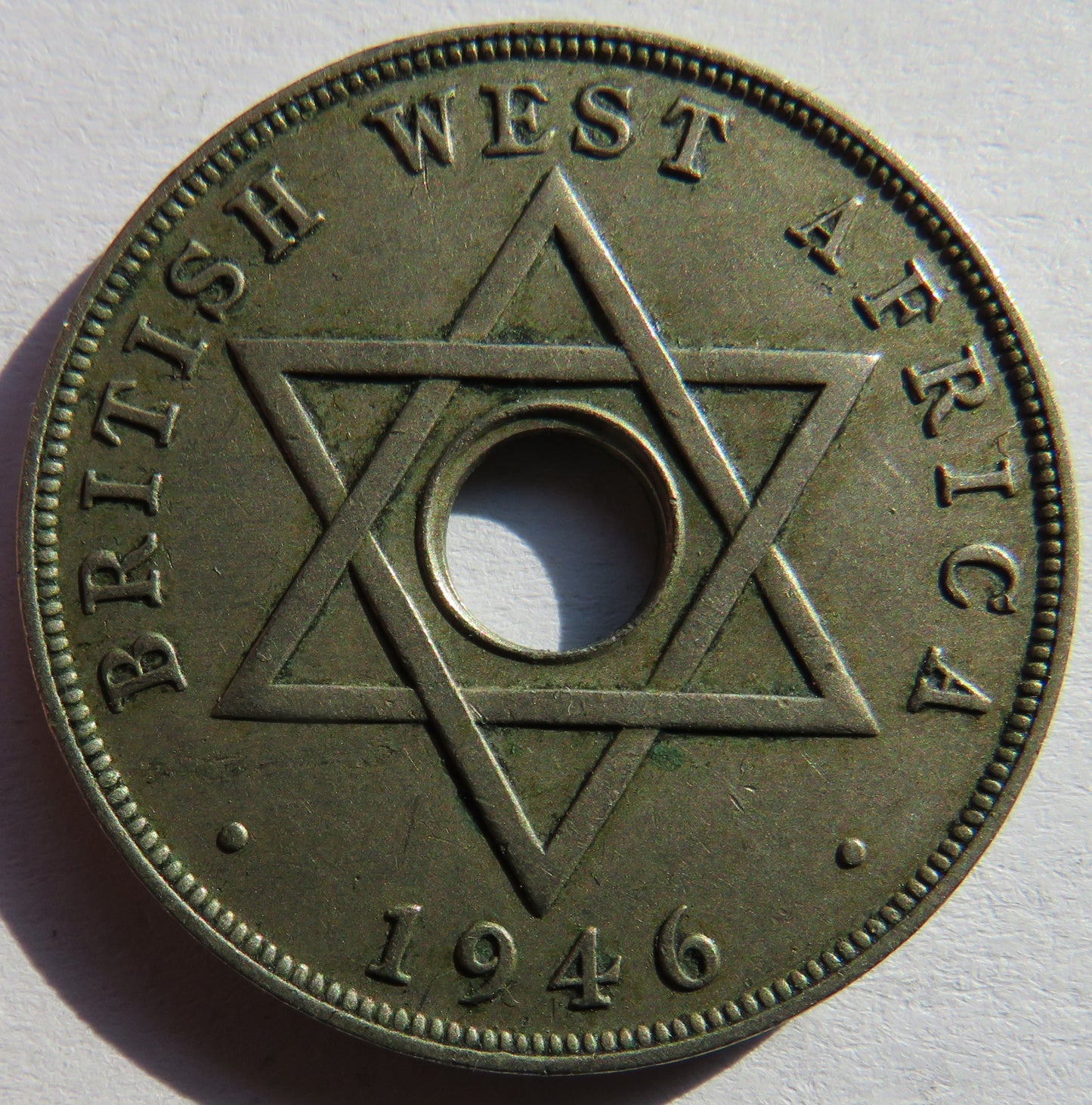 1946 British West Africa One Penny Coin