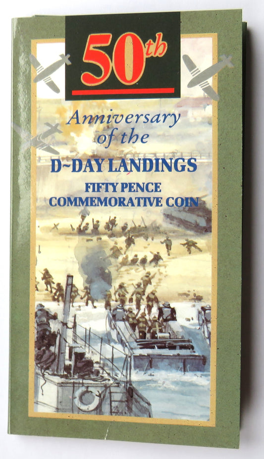 1994 D-Day Landings 50p Fifty Pence Coin In Presentation Pack