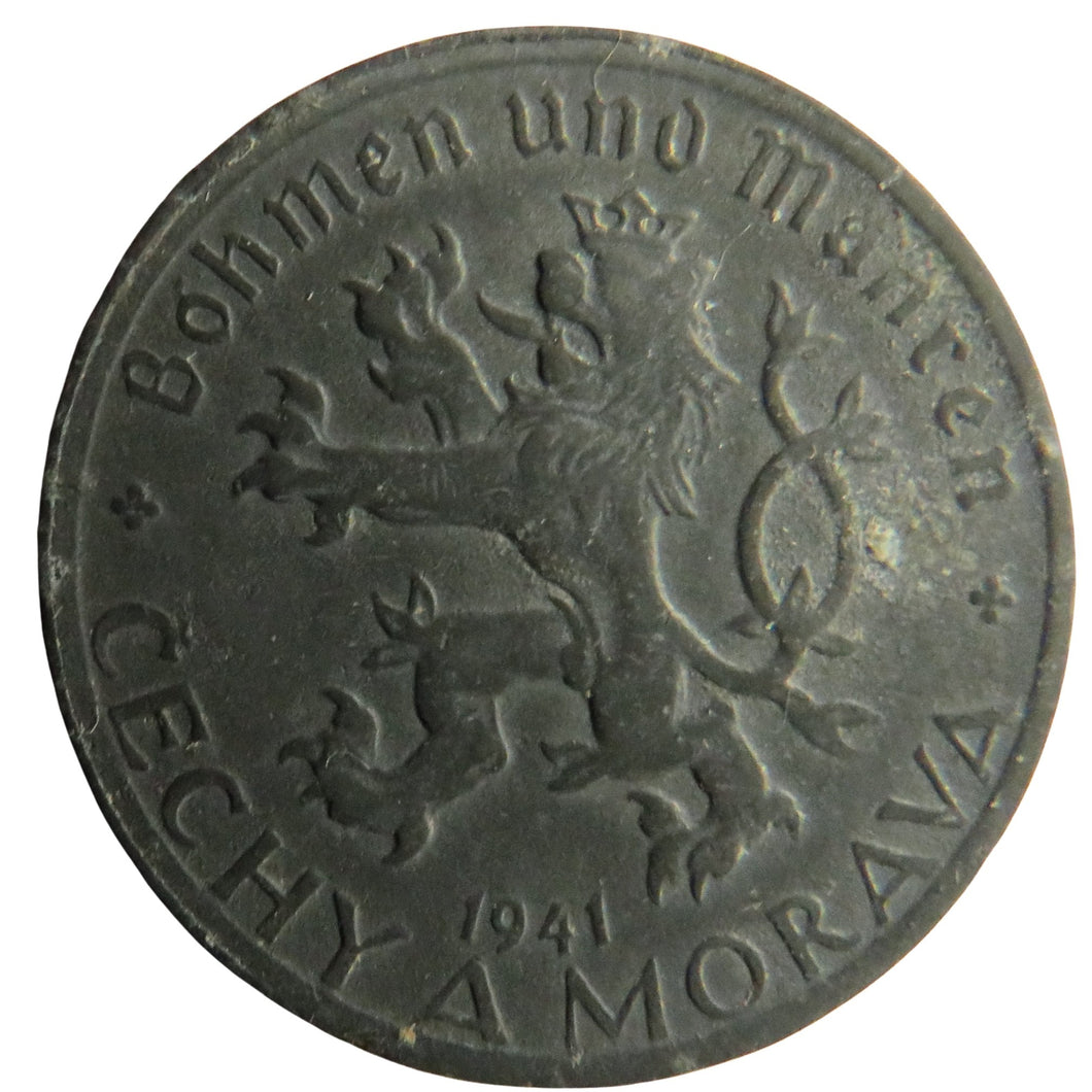 1941 Bohemia and Moravia 20 Haleru Coin