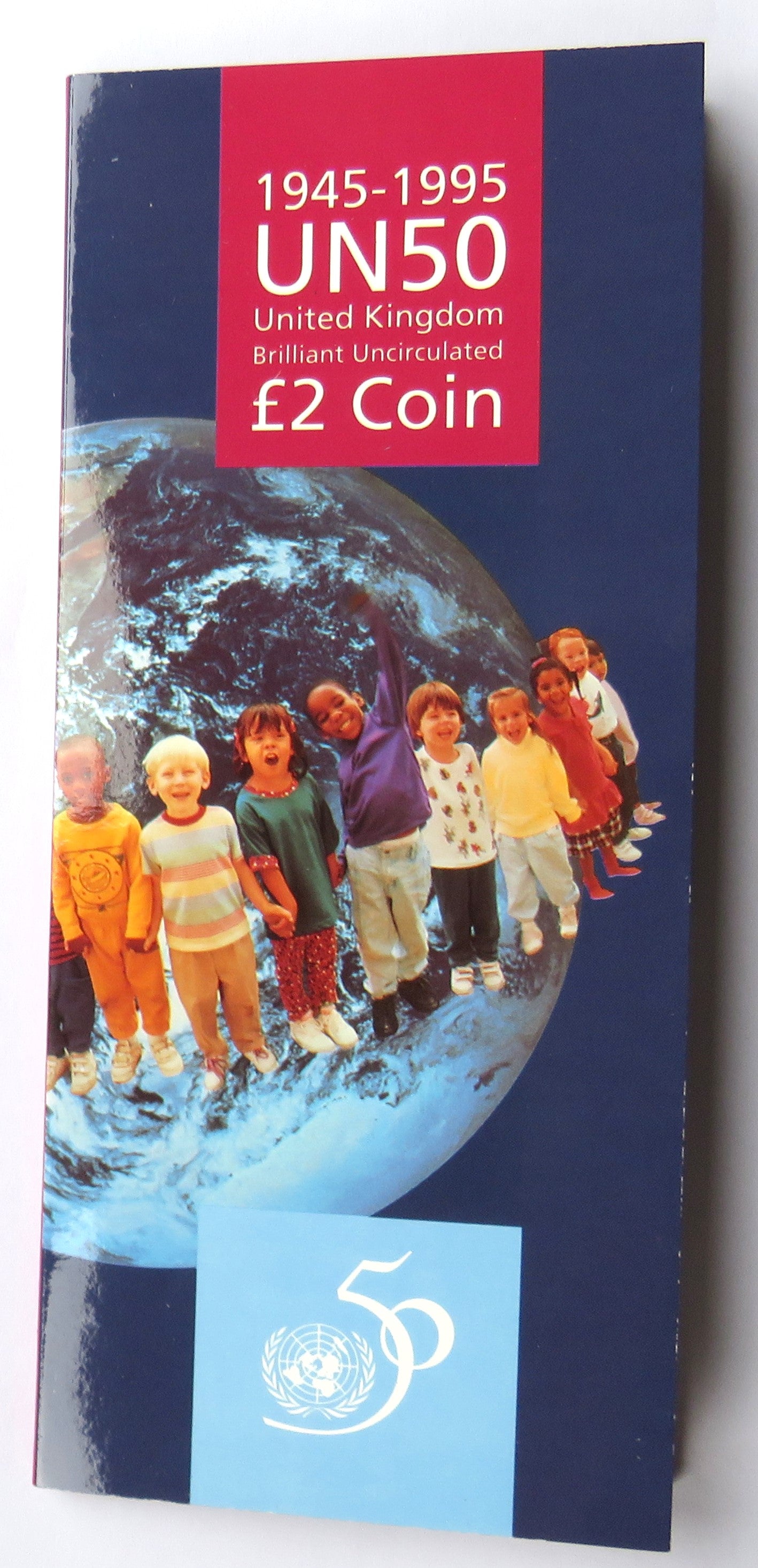 1945-1995 UN50 United Kingdom £2 Coin In Presentation Pack United Nations