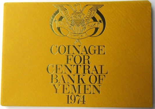 1974 Coinage For Central Bank of Yemen Cased Coin Set